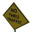 No Thru Traffic Symbol Style