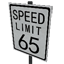 Speed Limit - 65 mph Symbol Style